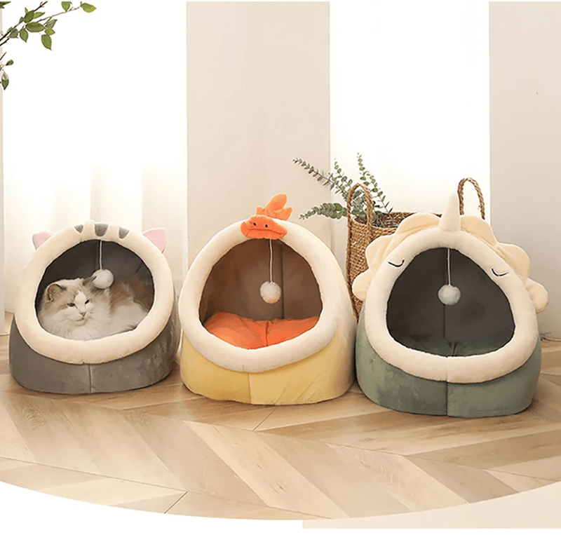 Cozy Cave Cat Bed Foldable Washable Pet Sleeping Nest 2 m