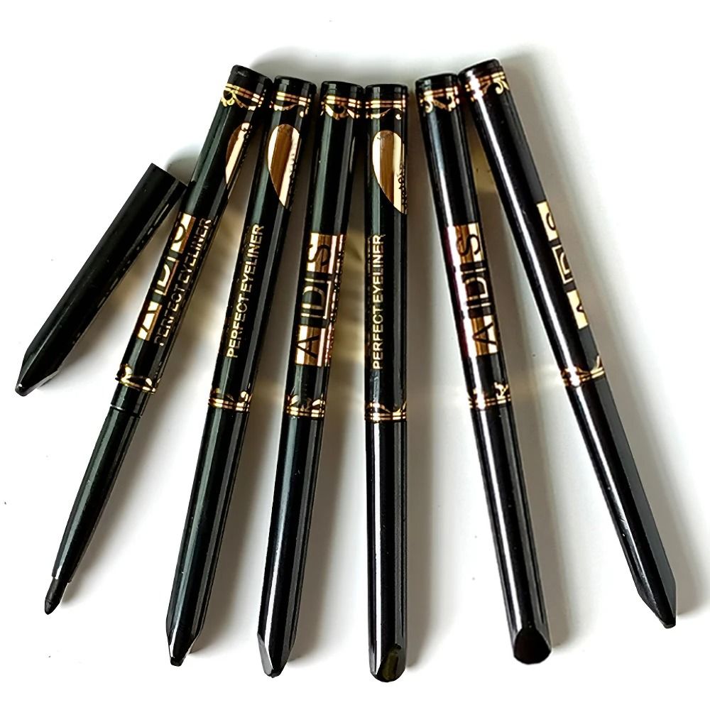 2Pcs Waterproof Black And Brown Eyeliner Pencil Set 3 Pcs Black