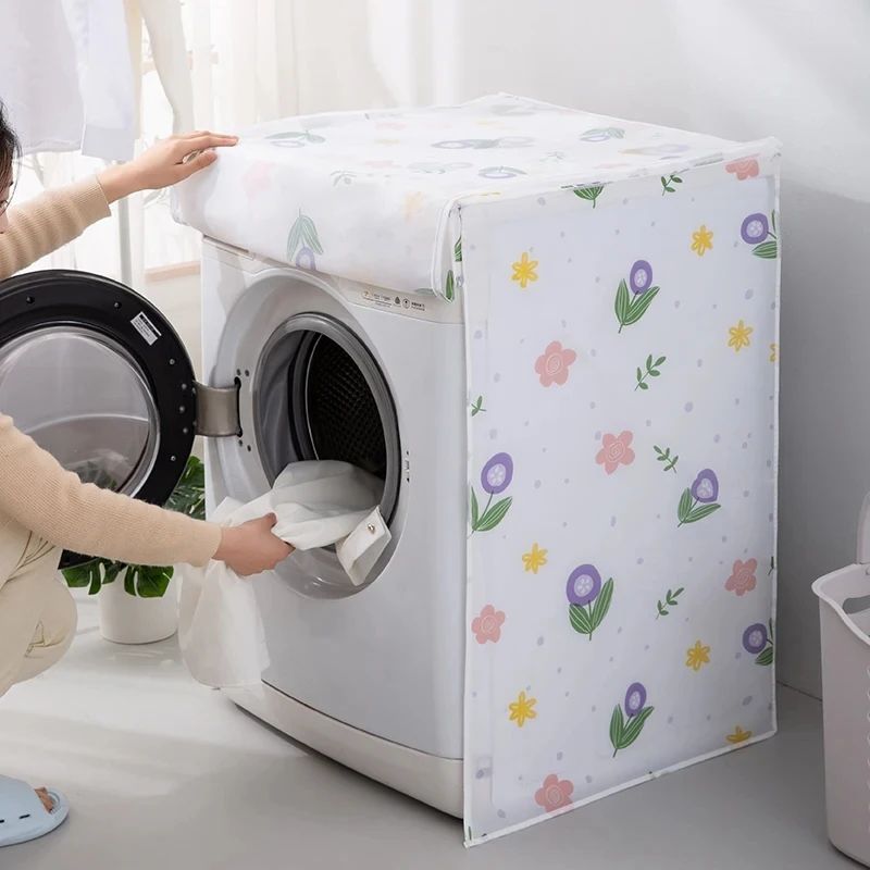 Waterproof Cartoon Washing Machine Dust Cover tulip 24.8 In 24.4 In 33.5 In
