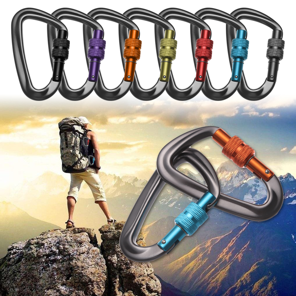 Quickdraws Professional Climbing Carabiner D Shape, Outdoor Equipment, Safety Lock Buckle For Climbing 2