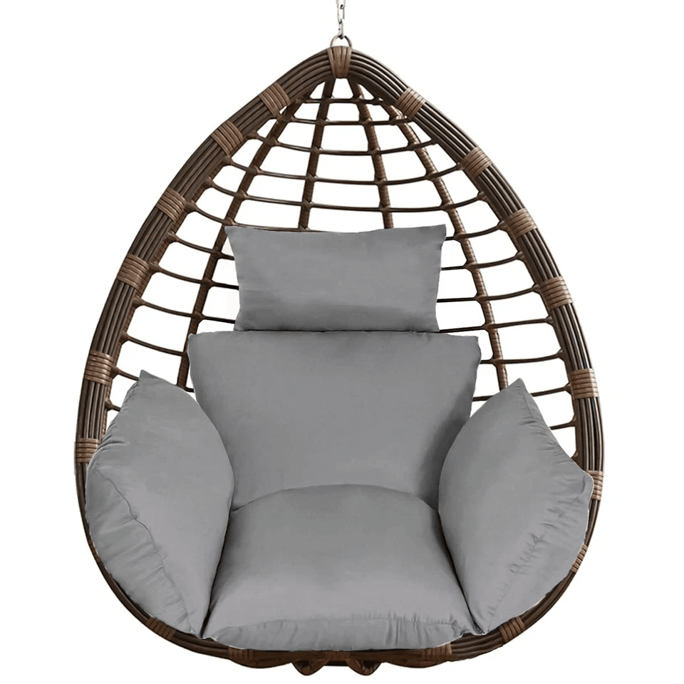 Hanging Basket Seat Cushion, Thicken Egg Chair Cushion Pad, Soft Chair Mat, Comfortable Home Outdoor Cushion black