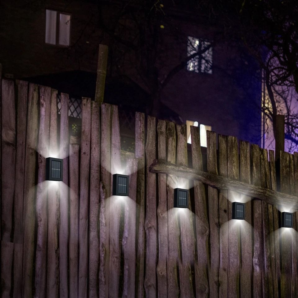 Solar Deck Lights Outdoor LED, Garden Patio Pathway Lamps, Waterproof Stairs Step Fence Lights Solar Deck Lights Outdoor LED, Garden Patio Pathway Lamps, Waterproof Stairs Step Fence Lights