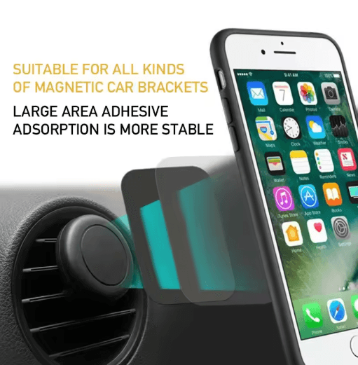 Magnetic Metal Plate For Car Phone Holder 1pc To 5pcs Universal Iron Sheet Sticker For Phone Mounts 3pcs Silver 35x45