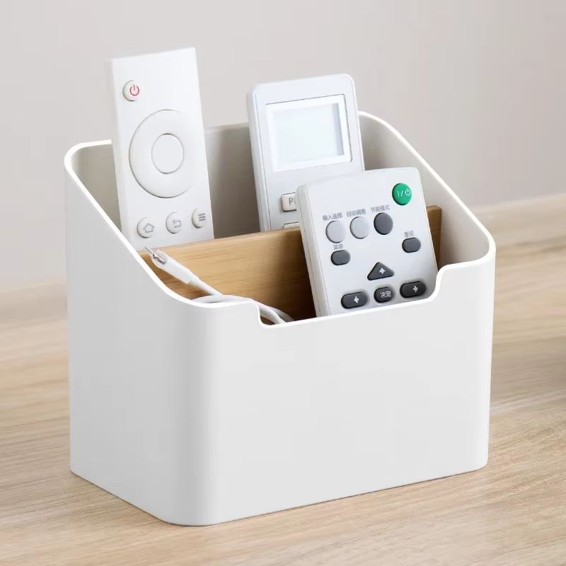 Multi Function Remote And Storage Organizer Box For Home black