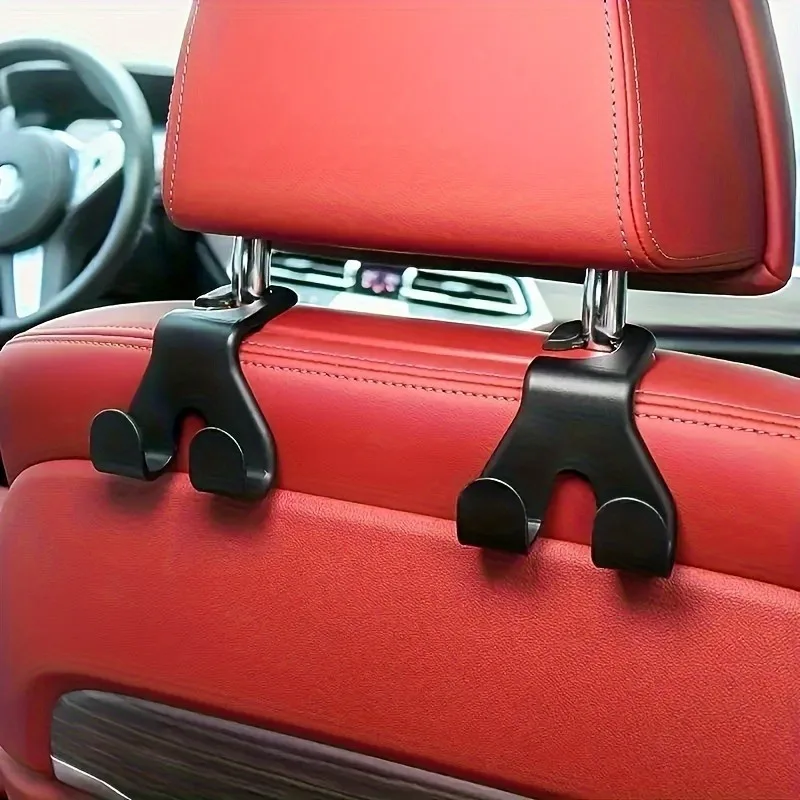 Space Saving Car Seat Back Hooks Durable ABS Design For Bags And Umbrellas Space Saving Car Seat Back Hooks Durable ABS Design For Bags And Umbrellas