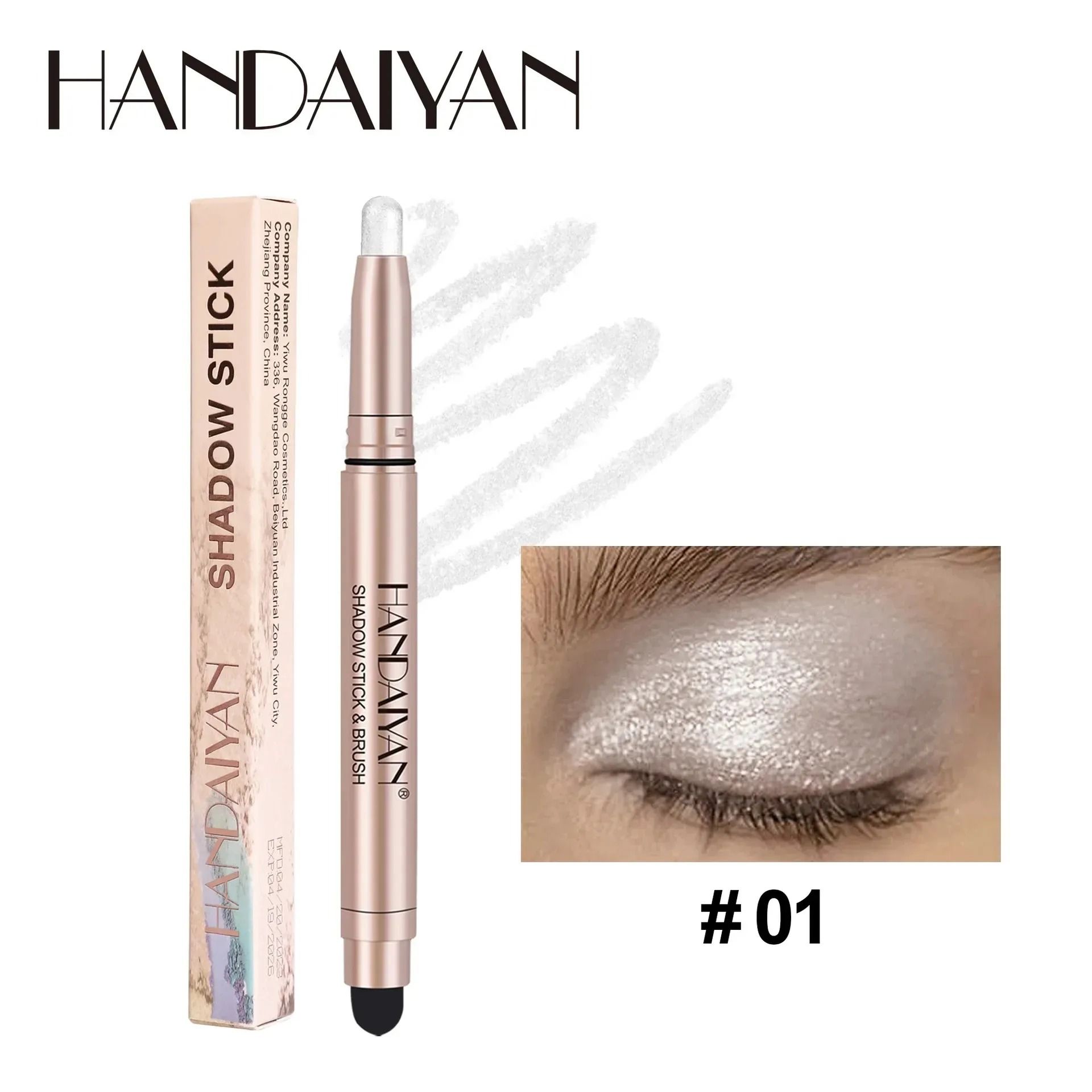 Midnight Glam Waterproof Eyeshadow Stick Black Eyeshadow Pencil 03