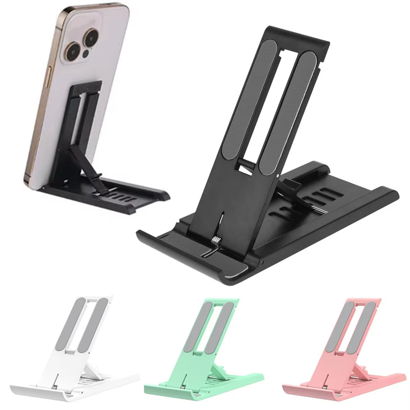 Portable Mini Mobile Phone Stand, Foldable Desktop Holder For Xiaomi, IPhone, Samsung, Huawei, IPad Tablet pink