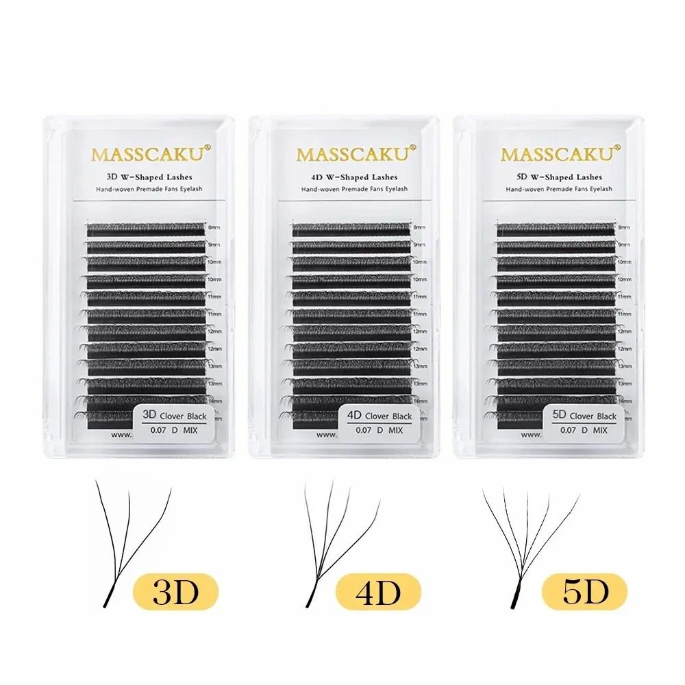 Multi Dimensional Premium W Shaped Lash Series 6d W Shape 0.43 In c