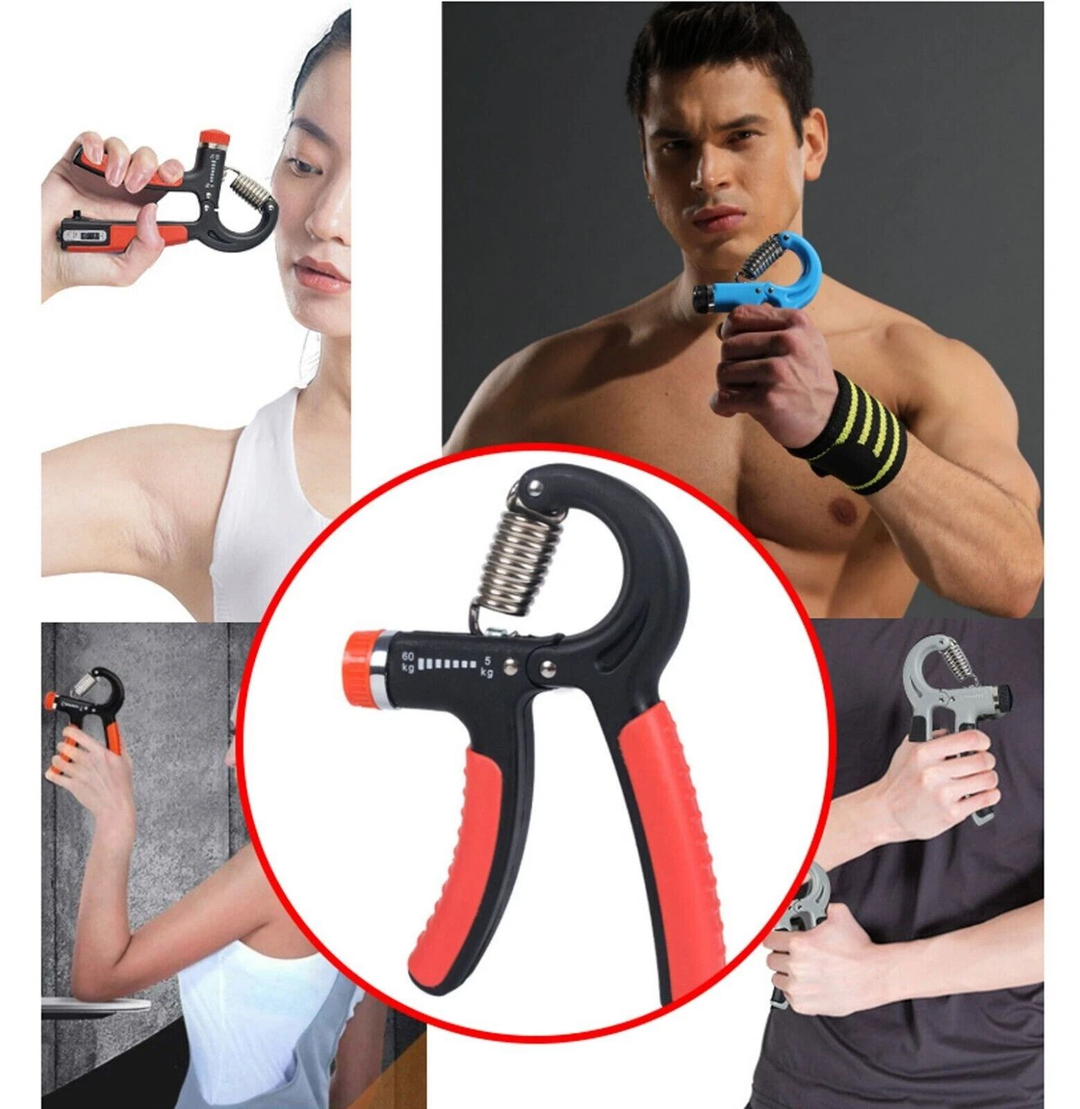 Adjustable Hand Grip Strength Power Trainer, Gym Exerciser, Gripper Strengthener For Improved Hand And Forearm Strength Adjustable Hand Grip Strength Power Trainer, Gym Exerciser, Gripper Strengthener For Improved Hand And Forearm Strength