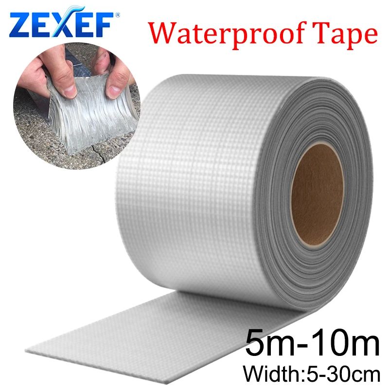Waterproof High Temperature Aluminum Foil Butyl Repair Tape For Wall, Roof, Pool And Duct Sealing 1.97in X 16.40ft