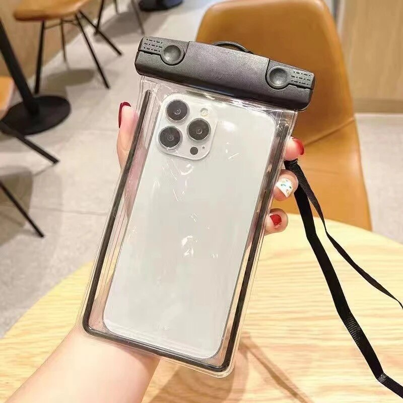 Universal Waterproof Phone Case With Lanyard For Swimming And Diving Universal Waterproof Phone Case With Lanyard For Swimming And Diving