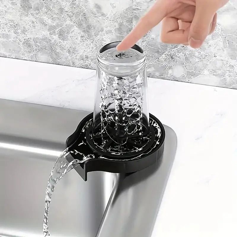 Automatic High Pressure Cup Washer Quick Clean Glass Rinser For Kitchen Sinks Automatic High Pressure Cup Washer Quick Clean Glass Rinser For Kitchen Sinks