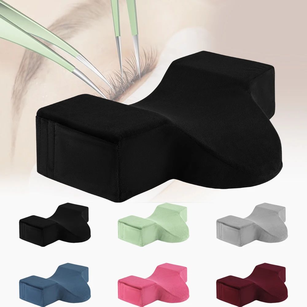 LashEase Pro Comfort Pillow Eyelash Extension Pillow With Memory Foam U Shape For Salon & Home Use pink