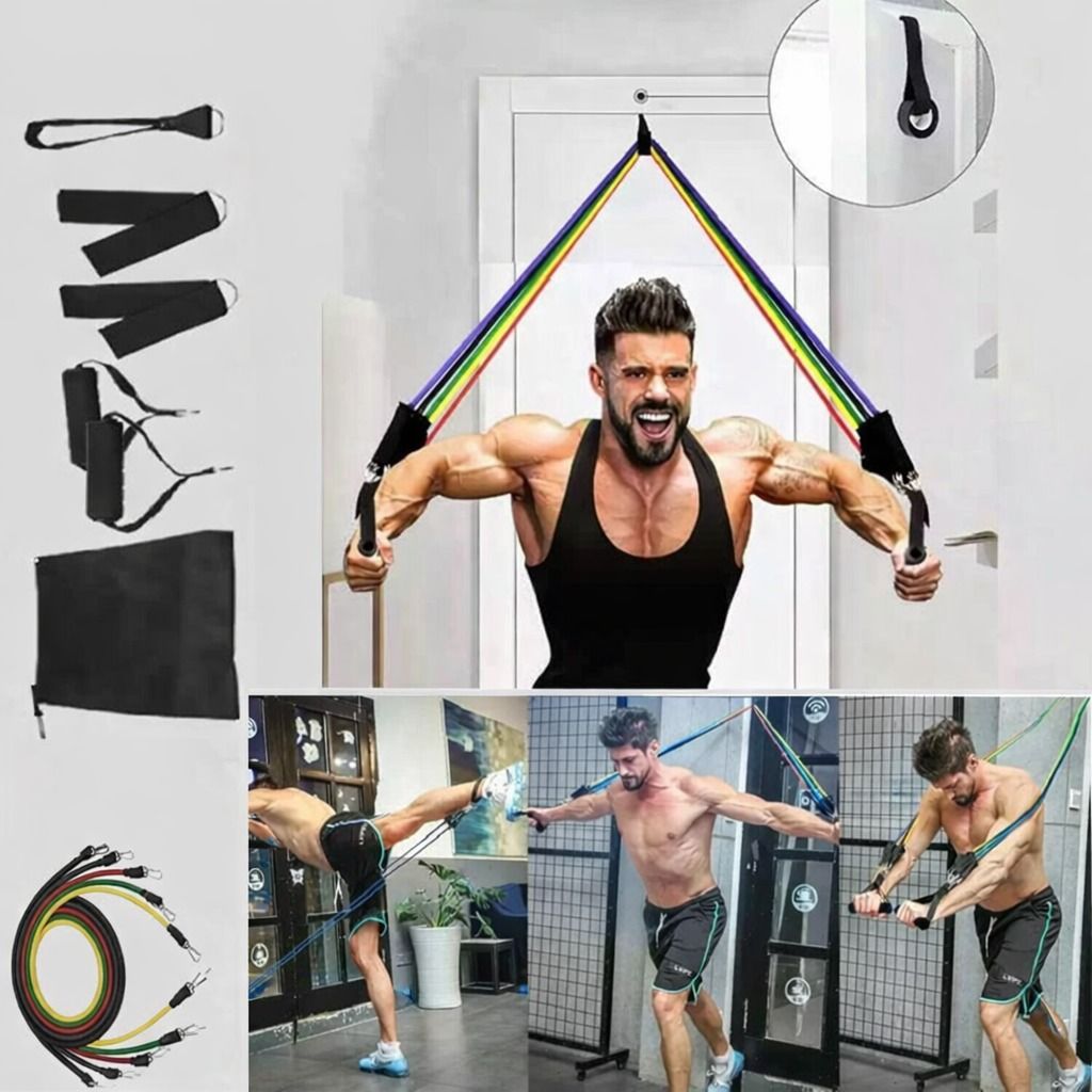 Resistance Bands For Home, Workout Exercise Yoga, Crossfit Fitness Training Ideal For Full Body Toning And Strength Resistance Bands For Home, Workout Exercise Yoga, Crossfit Fitness Training Ideal For Full Body Toning And Strength