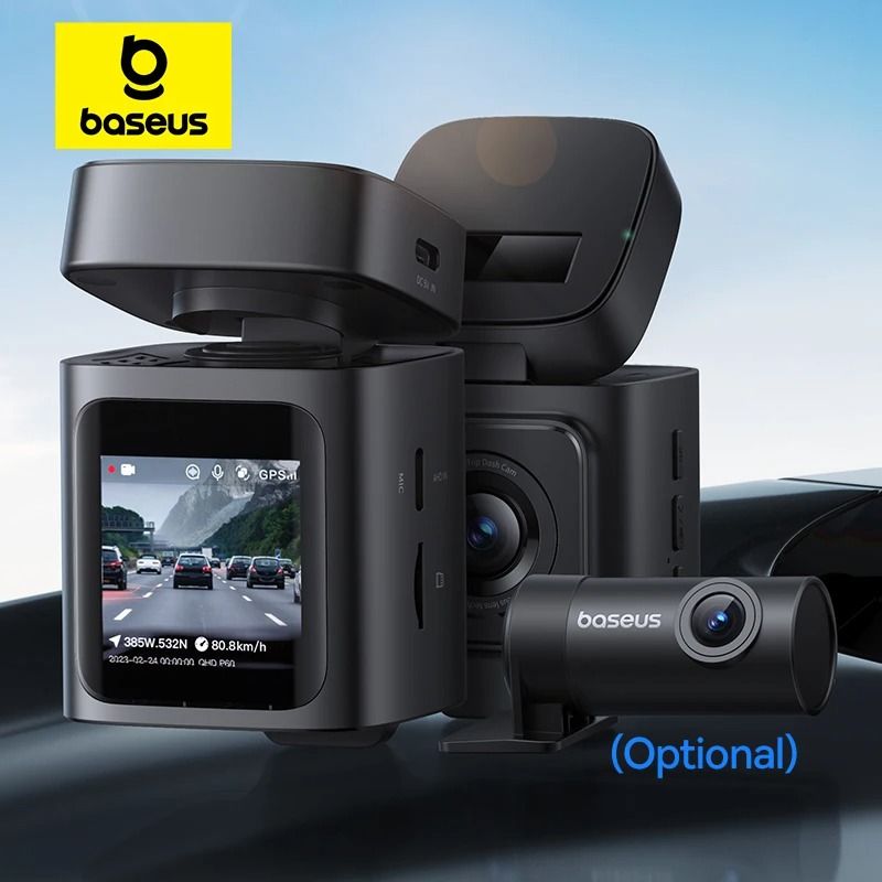 Baseus VD1 3K Dash Cam Front And Rear With GPS And 24H Parking Monitor front none