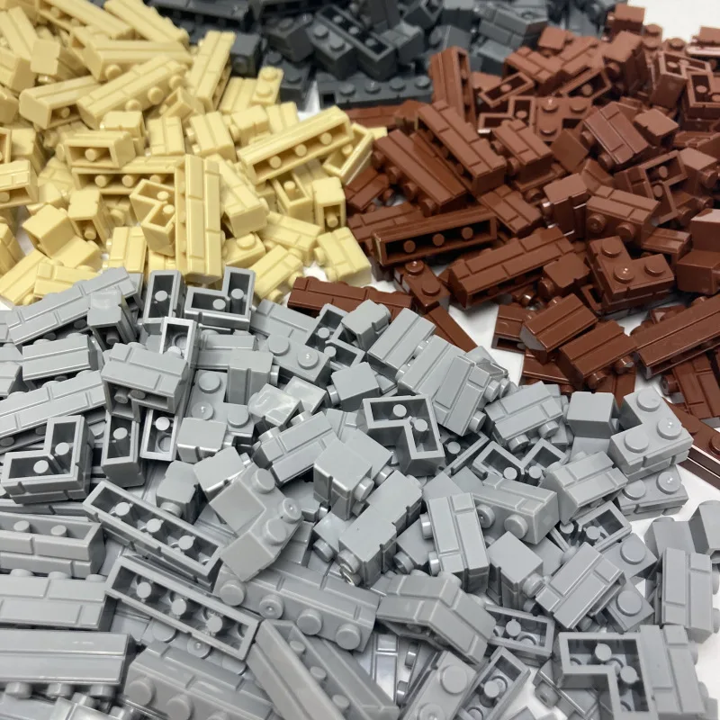 Building Block Simulation City Wall Brick Construction Set For Kids light Gray