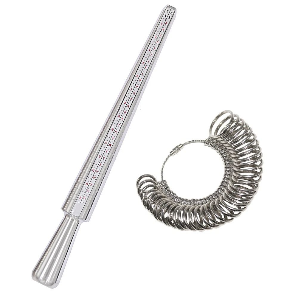 Standard Jewelry Tool, Metal Ring Sizer Gauge Mandrel Finger Sizing Measure Stick For Precision Sizing ring Sizer Guage