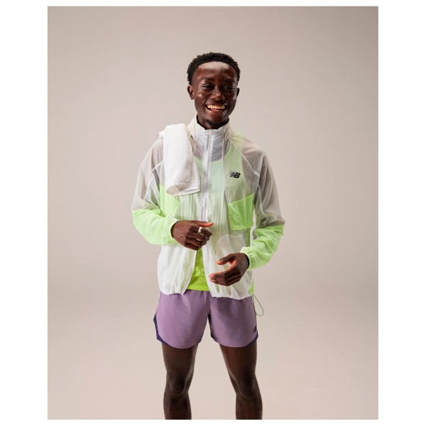 New Balance - RC Jacket - Laufjacke Gr S grau