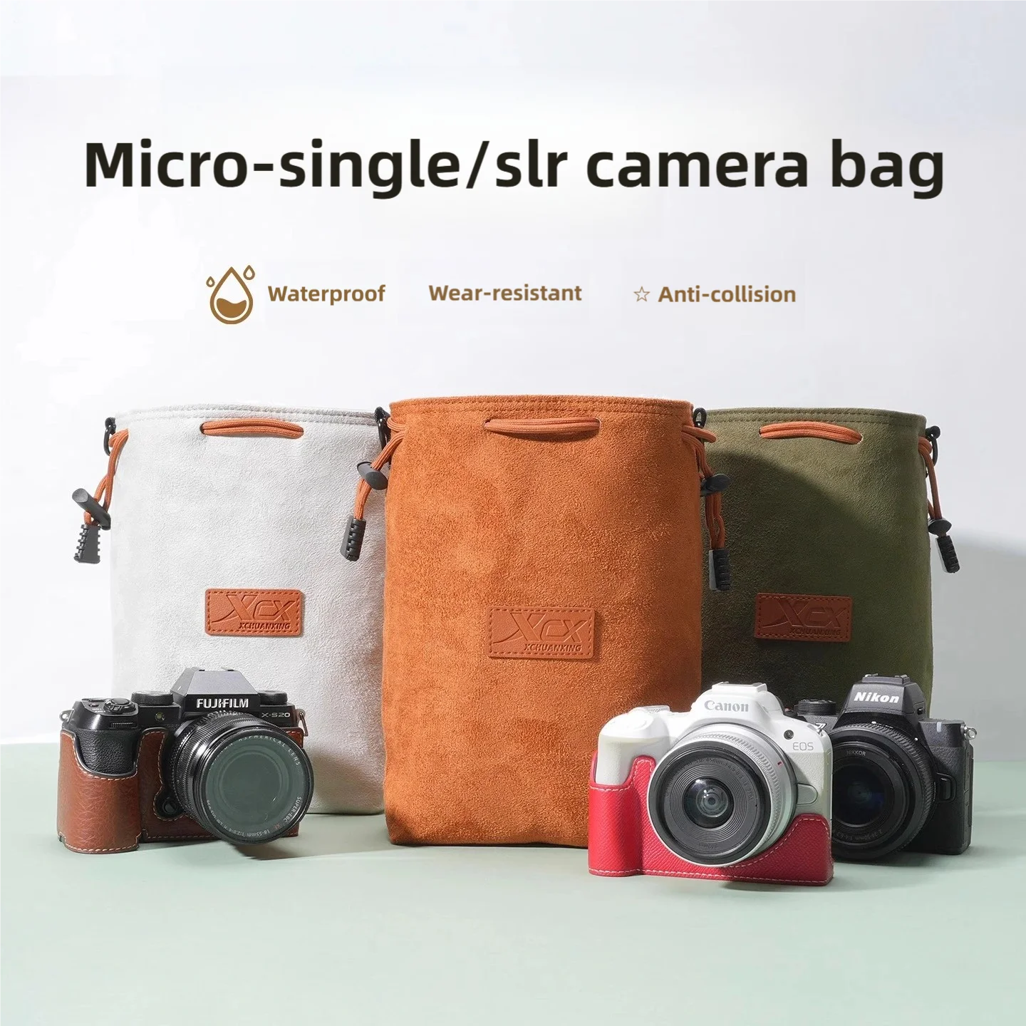 Kameratasche für Canon R50, spiegellose Spiegelreflexkamera Nikon Z30, Fuji XT50, Sony ZVE10 Kameraeinsatz Image