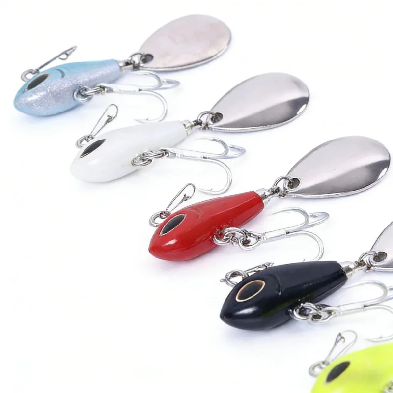 VIB Metallischer Pailletten-Köder, Rattlesnake Sinking Bionic Bait, 2,5 cm, 11 g, Nr. 10, nur zum Fangen von Mundbarsch Image