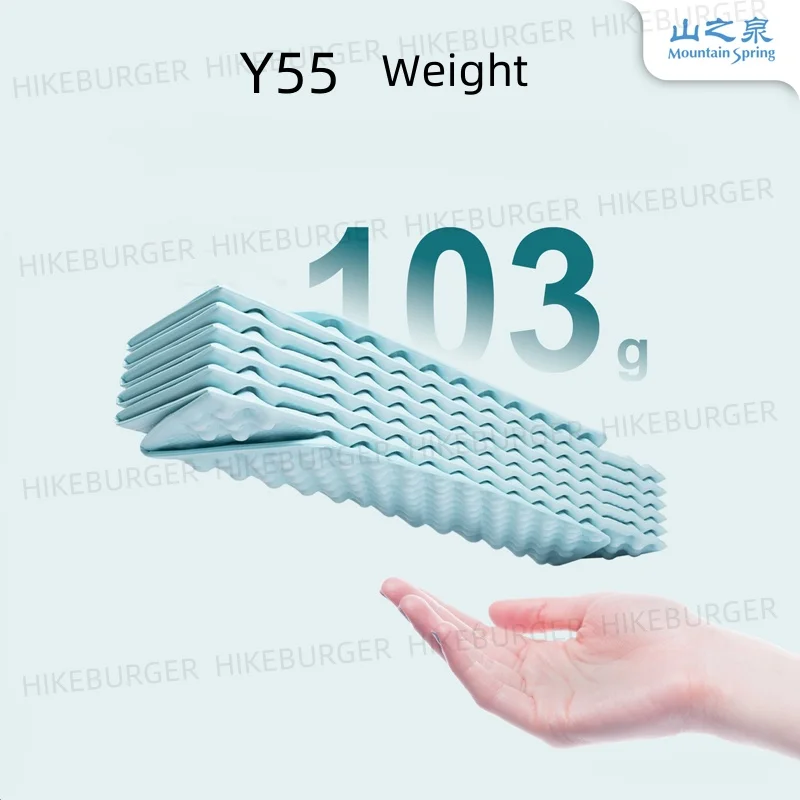 Mountain Spring Yan Y55/Y55 Pro Eiernest-Pad, Outdoor-Camping, ultraleichte Isomatte, R-Wert 1.8, feuchtigkeitsbeständige Matte, Rucksackreisen Image