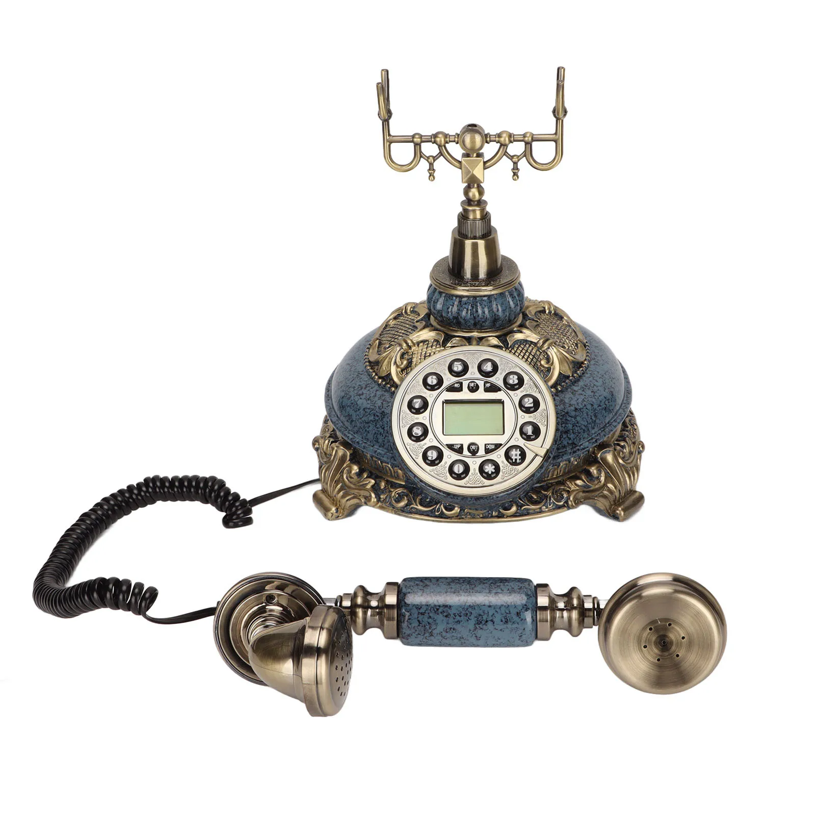 Europäisches Telefon MS-8327E Europäisches Telefon Altmodisches kabelgebundenes Festnetztelefon Anrufer-ID-Telefon für Zuhause