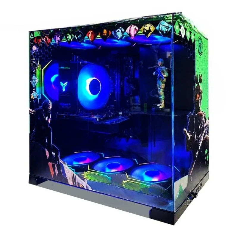 AMD R5 5600X mit RTX3050/5060 Grafikkarte Desktop-Computer Delta DIY komplette Maschine B550M Image