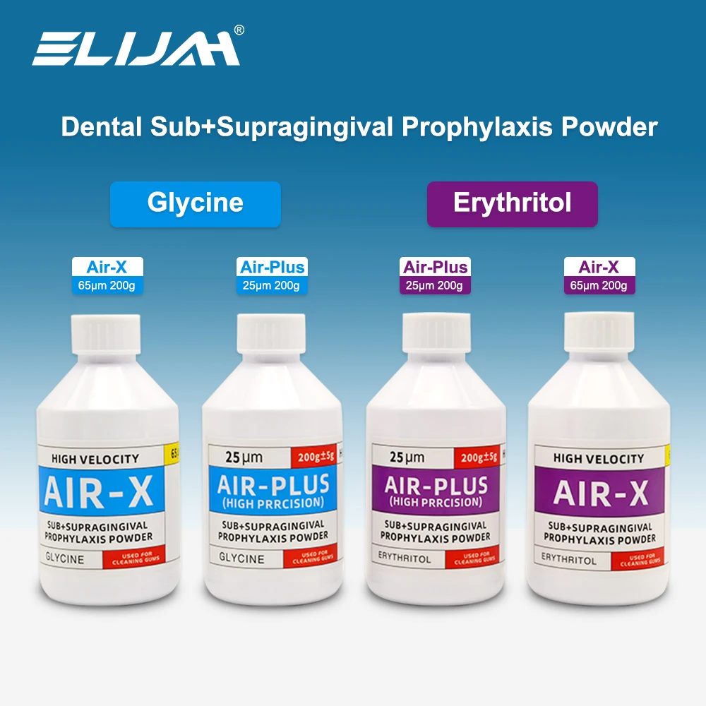 Dental Supragingival und Subgingival Erythritol Prophylaxe Pulver Glycin Prophylaxe Pulver Zahnreinigung Schleifpulver Image