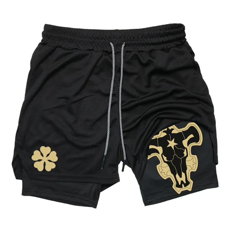 Nouveaux shorts de course pour hommes, shorts de sport pour la course à pied, la remise en forme, la salle de sport, shorts 2 en 1 à séchage rapide, entraînement, fitness, jogging, pantalons courts