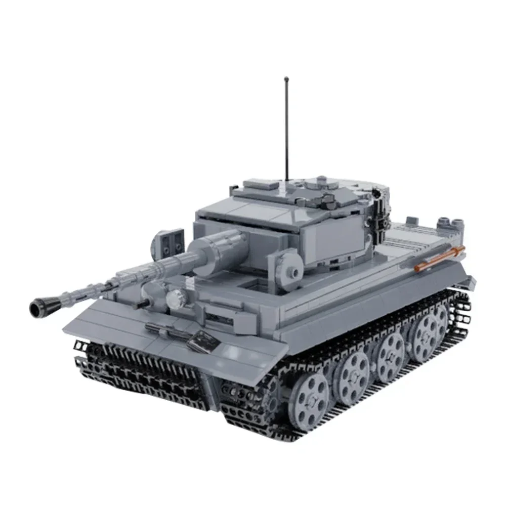 Gobricks MOC Panzerkampfwagen VI Tiger 1 Panzerziegel Deutschland Sd.Kfz.181 Panzerpanzerfahrzeug Militärbausteine Spielzeuggeschenke Image