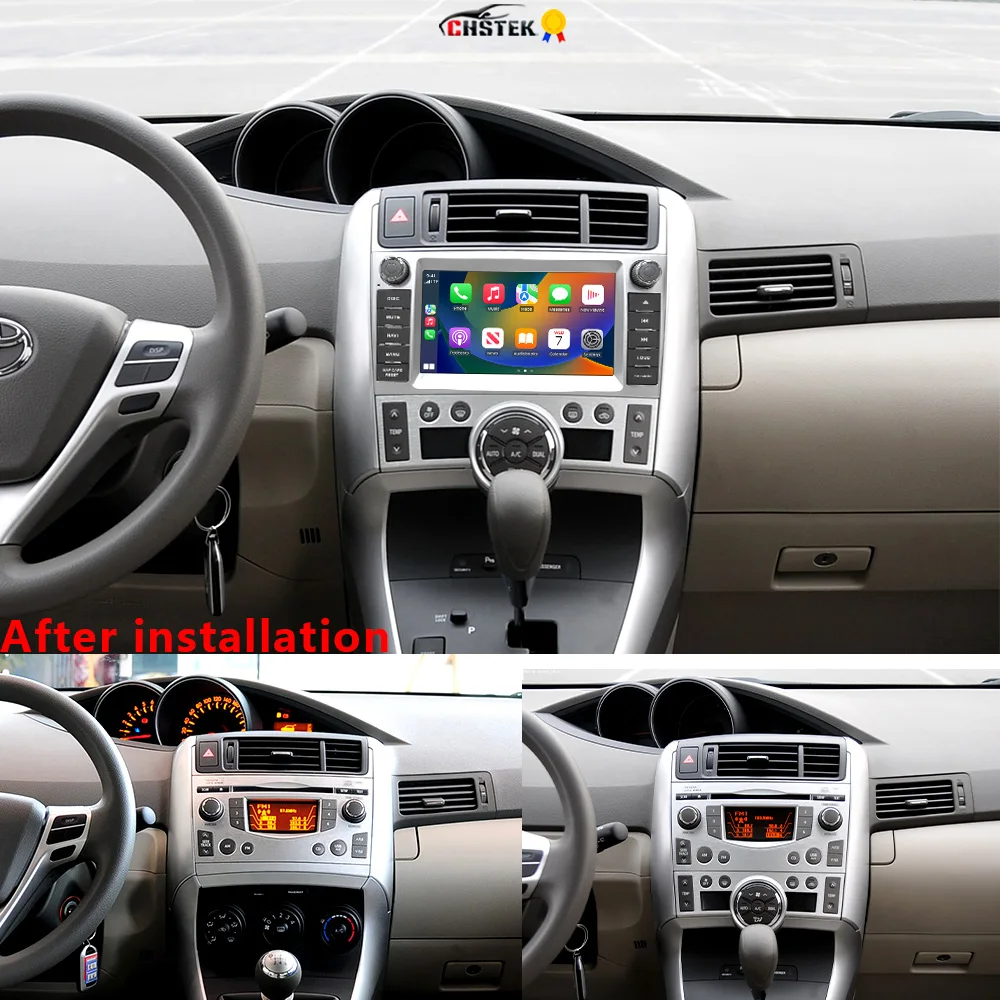 CHSTEK Android 13 Multimedia-Player Autoradio Für Toyota Verso R20 EZ AR20 2007-2018 Auto Stereo Carplay GPS WIFI 4G Bluetooth Image