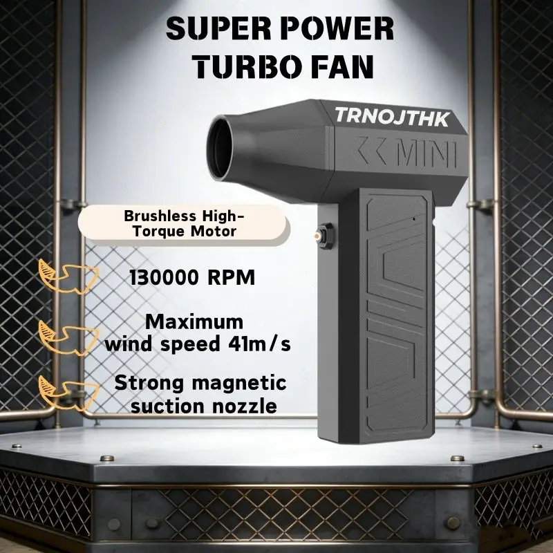 105K RPM Turbo-Staubgebläse: 4-Gang, Kabelloser Auto- & Elektronik-Reiniger für Staub/Schnee Image