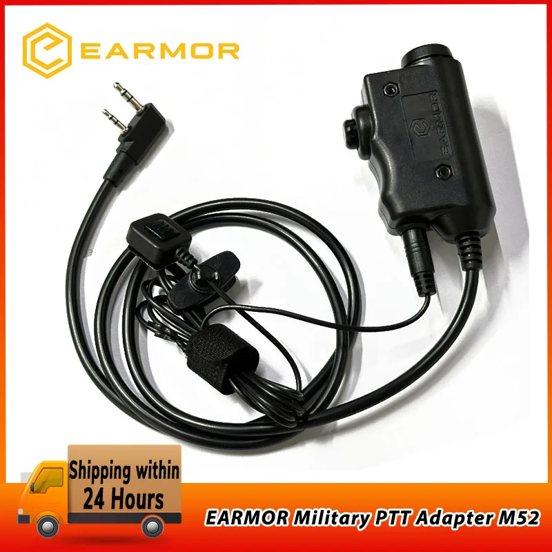 EARMOR M52 Militär PTT Adapter Taktische Headset PTT Kenwood Midland Erweiterte Finger Taste Combos Jagd Taktische Ausrüstung Image