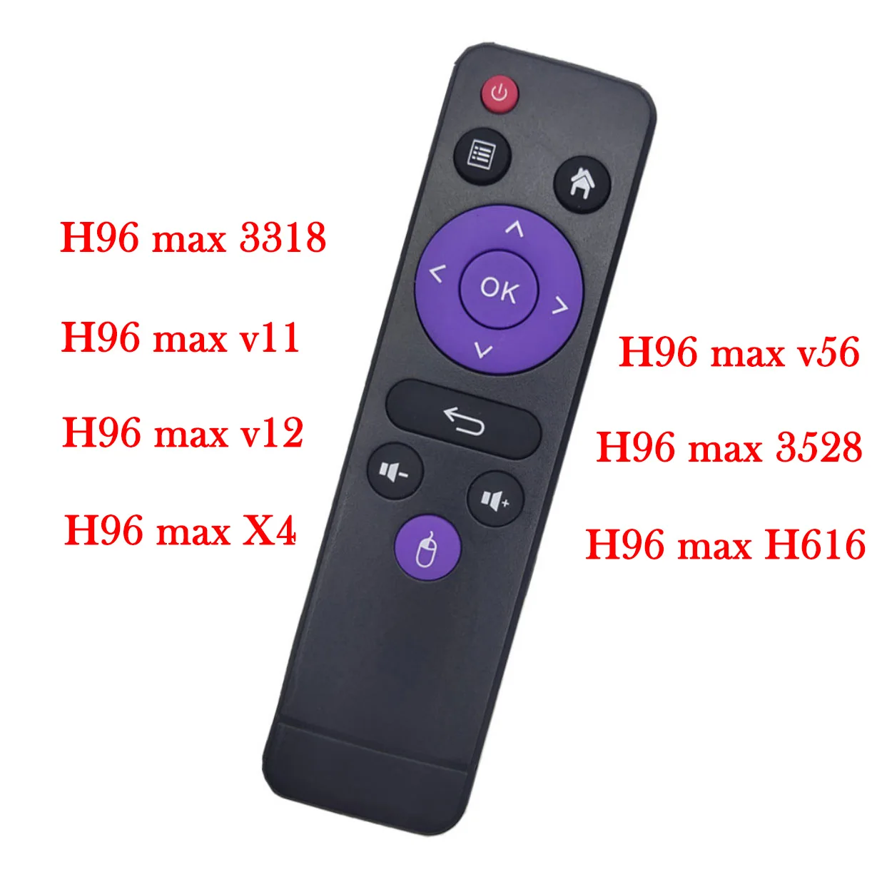H96 Max Serie Universal-Fernbedienung H96 RK3318 Android TV Box Lernen Infrarot-Fernbedienung für H96max v11 G96 max Image