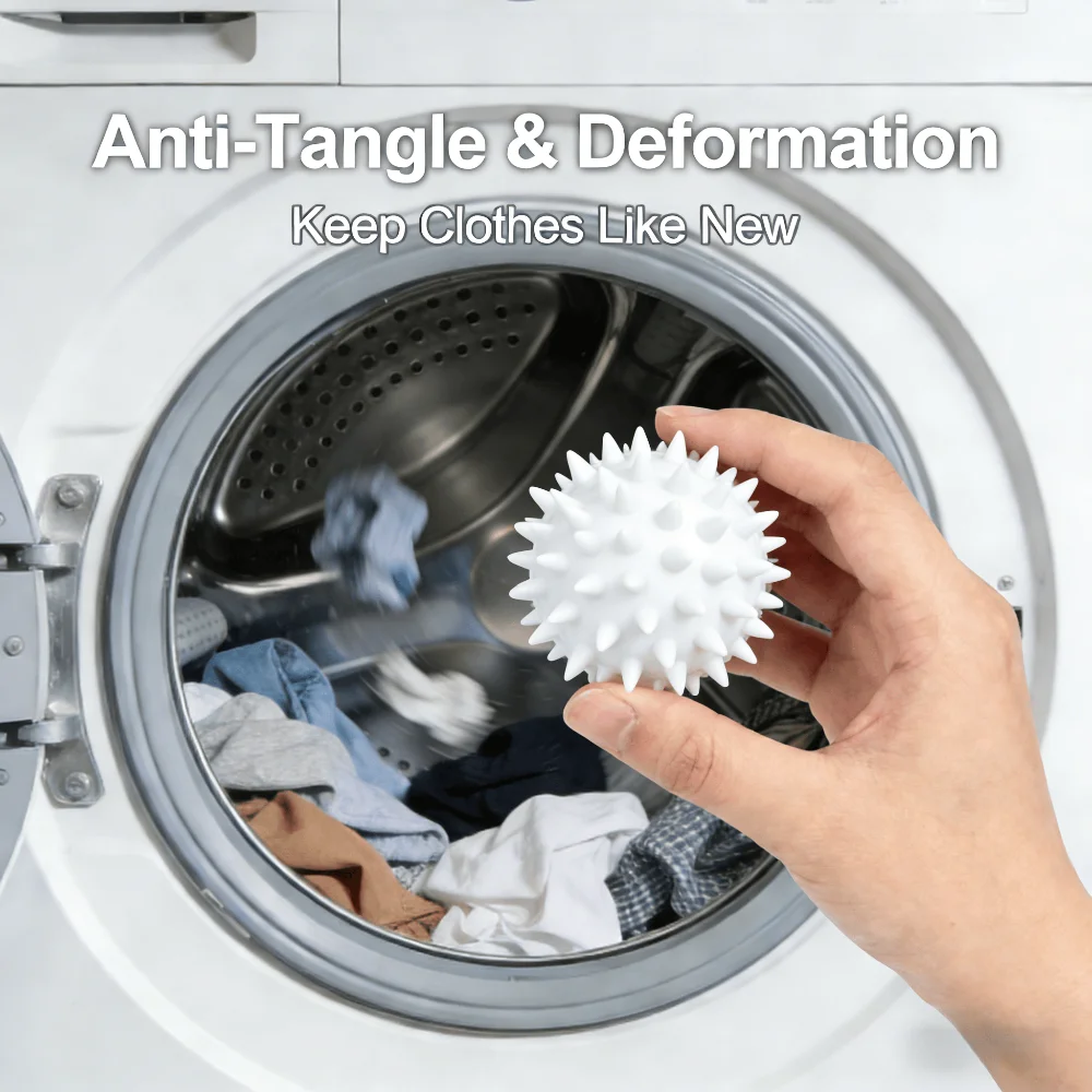 Wäschebälle Anti-Verhedderungs-Waschbälle Wiederverwendbare Reinigungsbälle für Waschmaschine und Trockner Anti-Falten Waschmittel Image