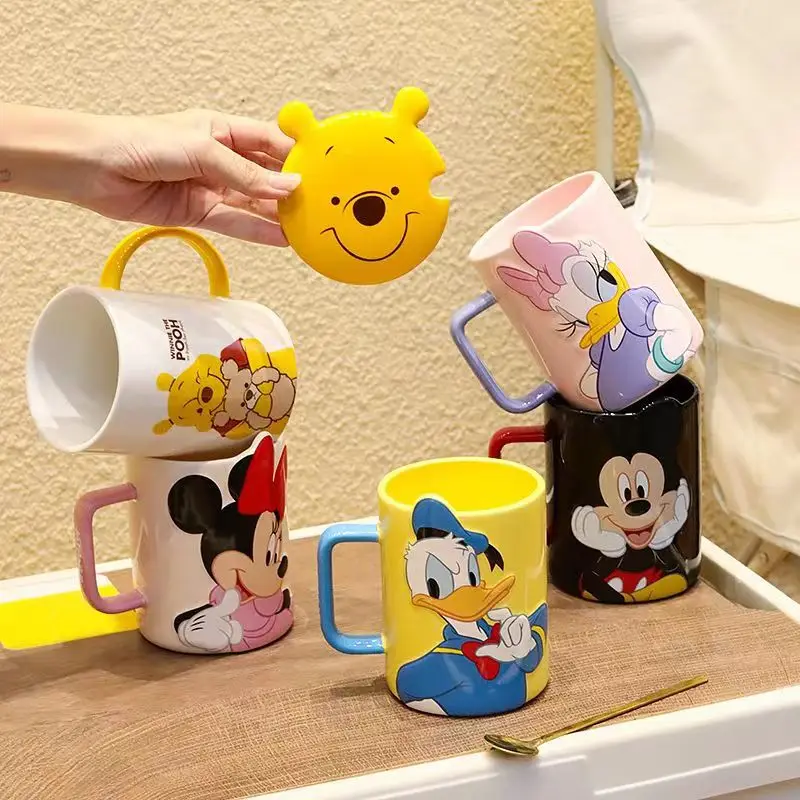Disney Mickey Mouse Donald Duck Daisy Cartoon Animation Keramiktasse Große Kapazität Wassertasse Kaffeetasse Geburtstag Urlaubsgeschenk Image