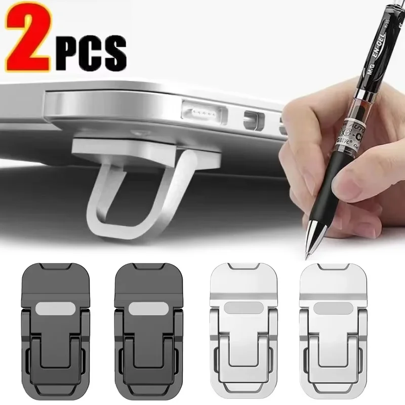 2 Stück universeller faltbarer Laptop-Ständer, tragbarer Notebook-Halter, verstellbare Kühlhalterung für MacBook-Laptops Image