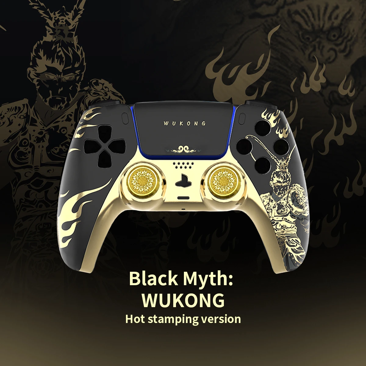 PS5 Controller Case Touchpad Gamepad Cover Ersatz Front Backplate Controller Case Limited Edition Gold Wukong für BDM-010 Image