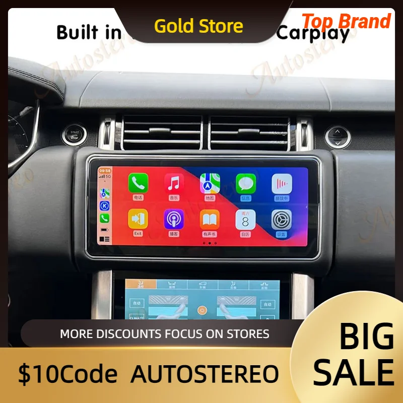 12,3 Auto-GPS-Radio für Range Rover Vogue L405 Multimedia-Player Carplay und Android Auto Original Auto OEM-Menü Android 13-Stereo Image