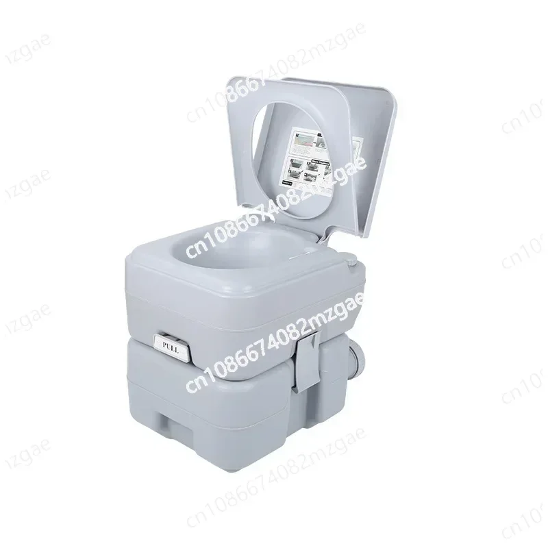 10L/20L RV Outdoor Hocktoilette für ältere Menschen Mobile Outdoor-Toilette Schwangere Frauen Tragbare Camping-Toilette Spülung Mobile