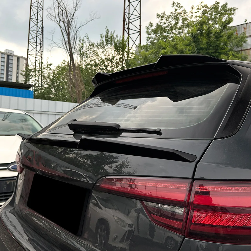 Auto Schwanz Mid Flügel Spoiler Hinten Stamm Für Audi A4 B9 Avant Travel Edition 2017-2024 Body Kit Außen schutz Geändert Zubehör Image