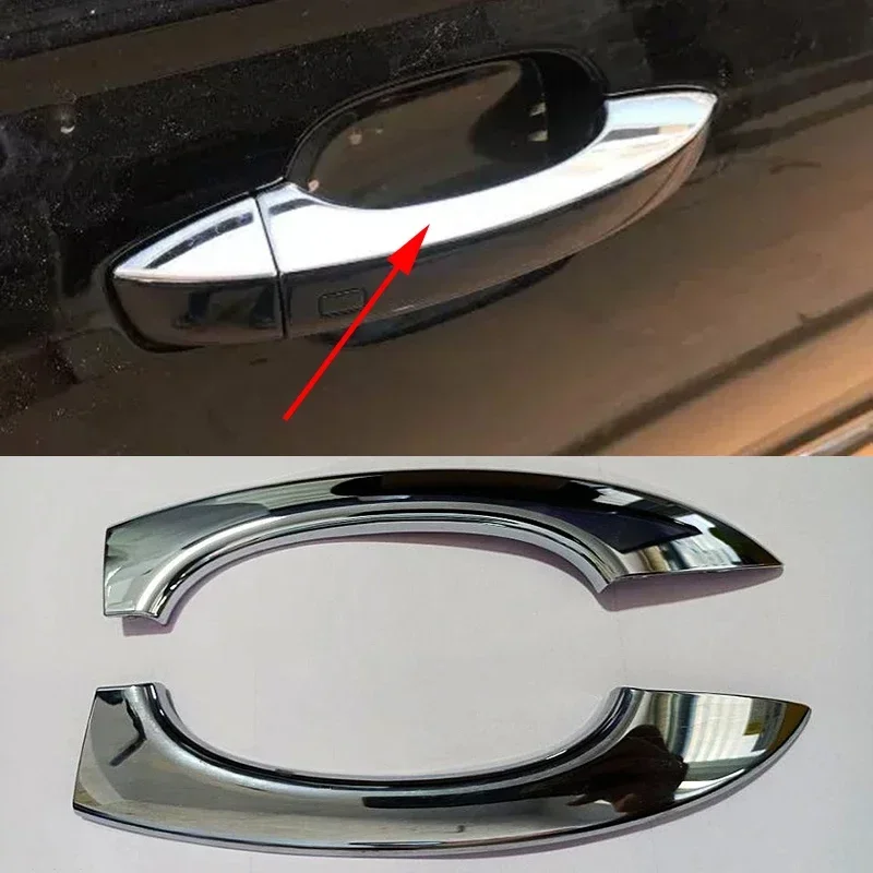 Auto Esterno Chrome Maniglia Della Porta Tappo di Copertura Striscia per Audi A6 C7 A7 A8 4H 2012 2013 2014 2015 2016 2017 2018 4H0837205 4H0837206