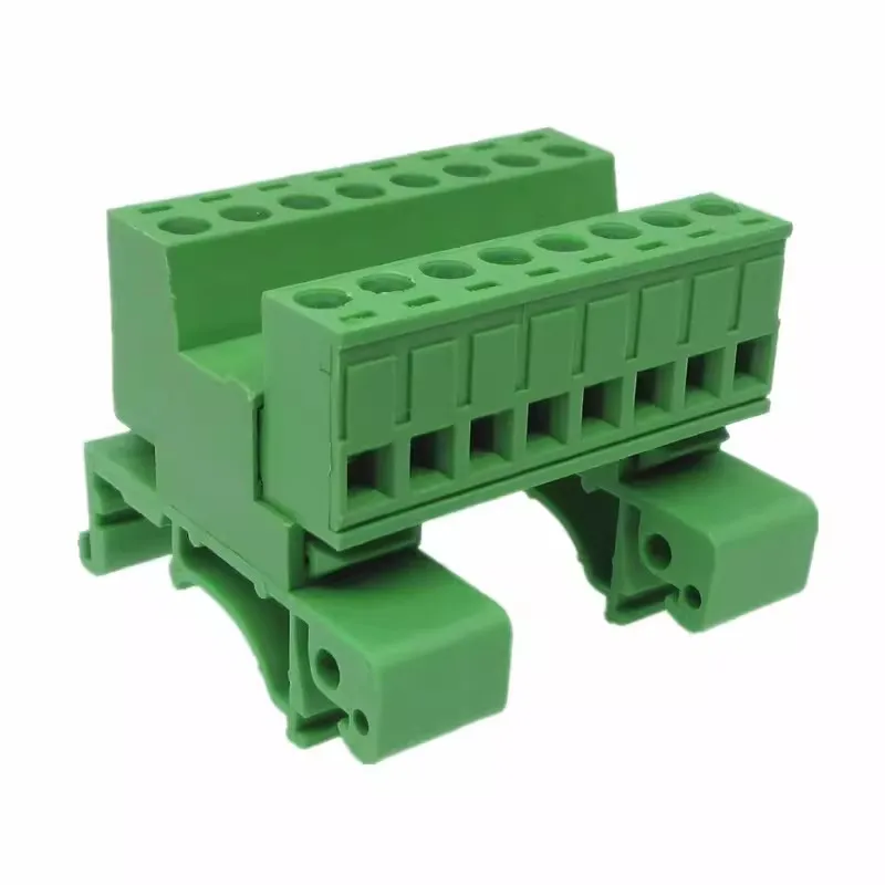 1Sets 2-20pin 2EDG-UKR-5,08mm Schiene Terminal Block Pitch 5,08mm Schraube Plug-in Terminal Blöcke Stecker Din schiene Montage Stattdessen Image