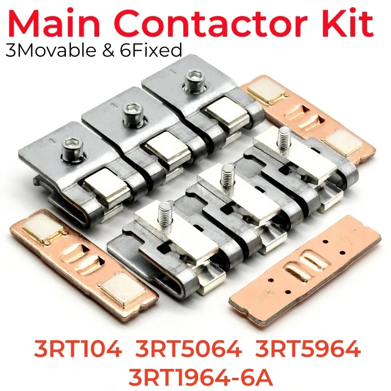 3RT1964-6A Hauptkontaktsatz für 3RT1064 3RT5064 3RT5964 Bewegliche und feste Kontakte Schützersatz Reparatursatz Ersatzteile Image