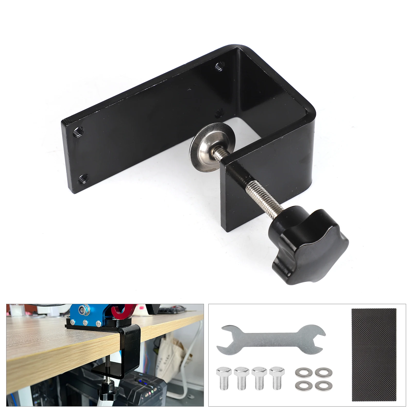 Neue HandbremseFixing Halter Klemme Halterung Schiene Für SIM Racing Spiel USB Schnittstelle Für G25/27/29 T300 T500 PC Racing Spiel Schwarz Image