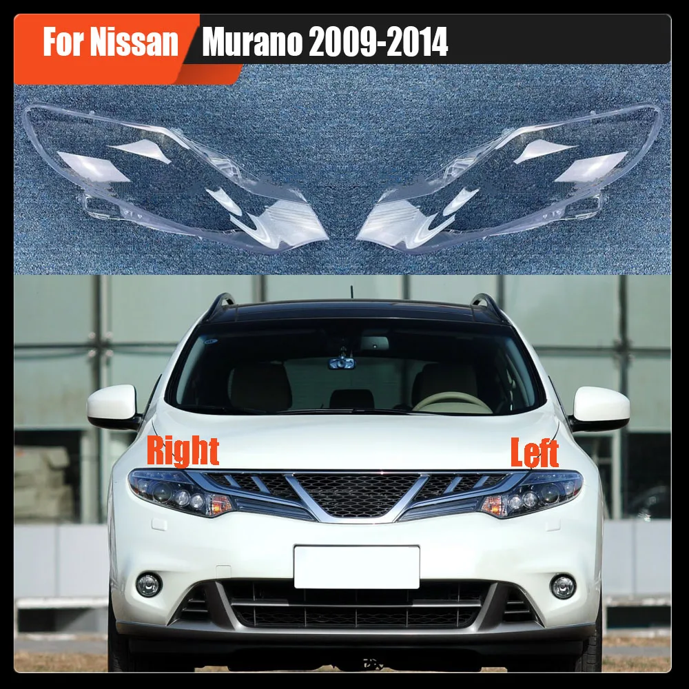 Für Nissan Murano 2009 2010 2011 2012 2013 2014 Front Scheinwerfer Abdeckung Transparent Lampenschirm Lampe Objektiv Scheinwerfer Shell Plexiglas