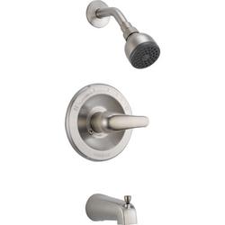 Peerless Faucets Complete Diverter Tub & Shower Faucet Trim in Gray | 4.16 H x 2.75 W in | Wayfair P188720