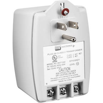 MG Electronics 12 VAC 40VA Class II Power Supply with Screw Terminal Output MGT-1240