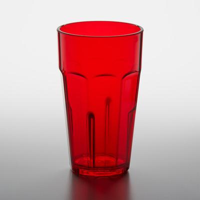 GET 9920-1-R Bahama 20 oz. Red Customizable SAN Plastic Tumbler - 72/Case