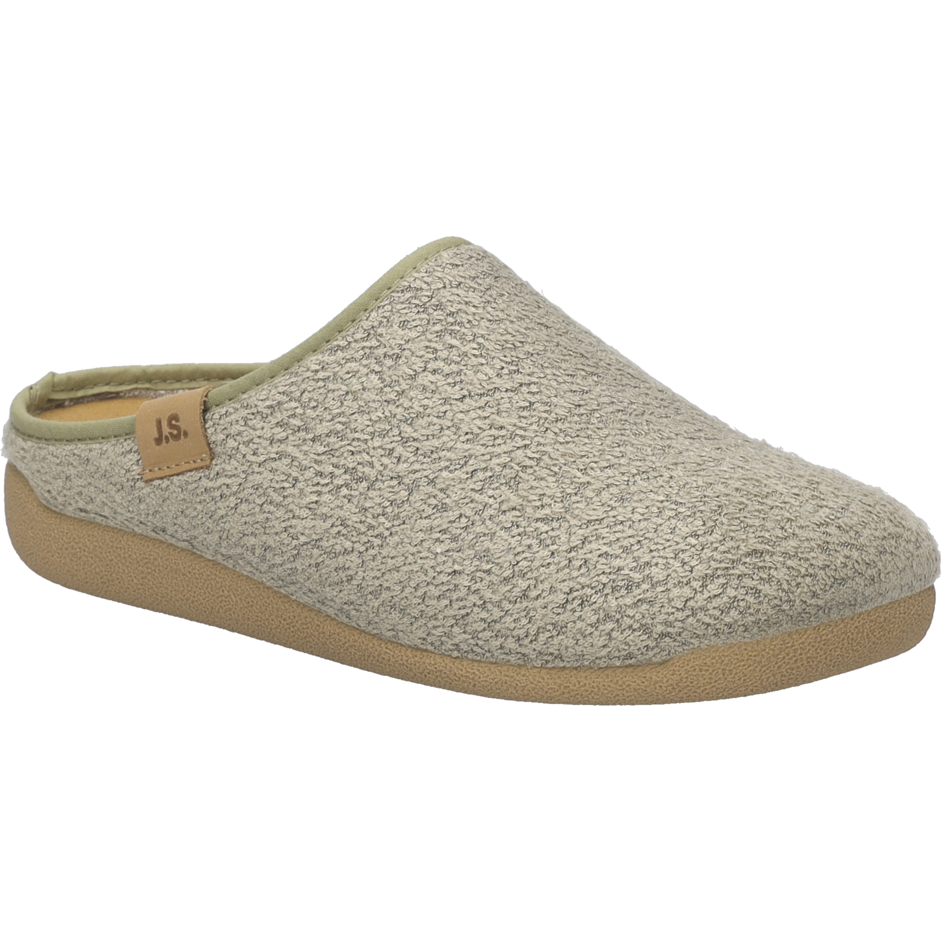 Hausschuh JOSEF SEIBEL "Cara 04, sage", Damen, Gr. 38, grün (sage), Obermaterial: 100% Textilmaterial TEXMAT., Schuhe Hausschuh